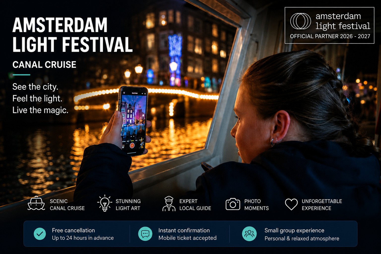 Amsterdam Light Festival Canal Cruise