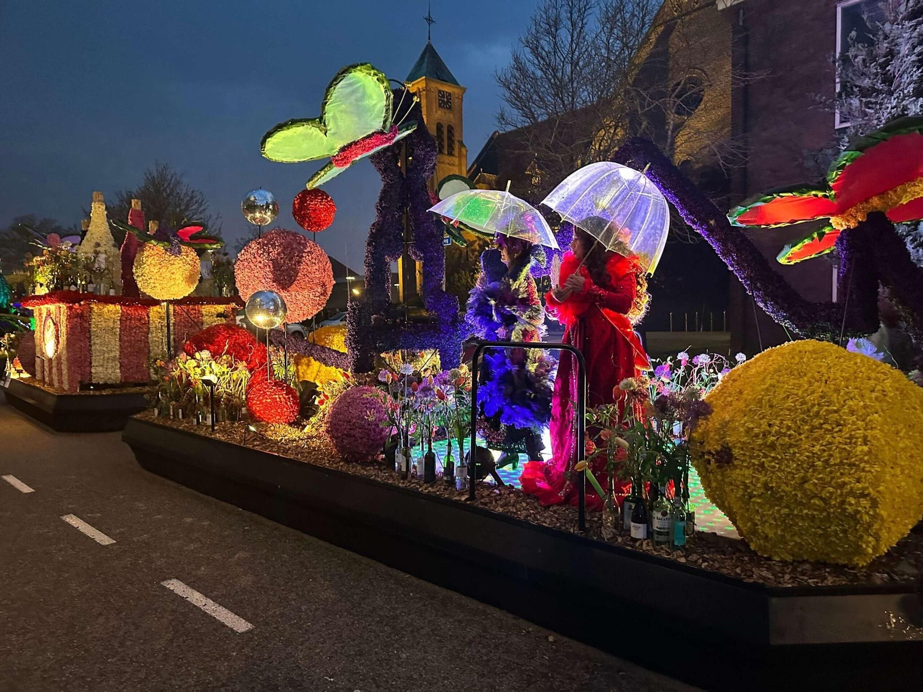 Dagtocht naar verlichte Bloemencorso en Keukenhof